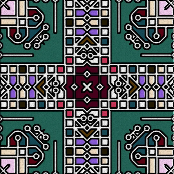 soyut sanat, mozaik desen, simetrik ve geometrik şekiller