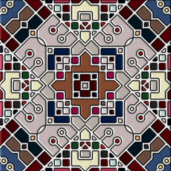 soyut sanat, mozaik desen, simetrik ve geometrik şekiller