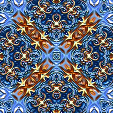 Fraktal çizimler, bilgisayar üretimi, soyut sanat, mozaik desen, simetrik ve geometrik şekiller, eşsiz tasarım