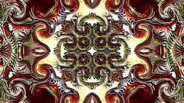 Fraktal çizimler, bilgisayar üretimi, soyut sanat, mozaik desen, simetrik ve geometrik şekiller, eşsiz tasarım