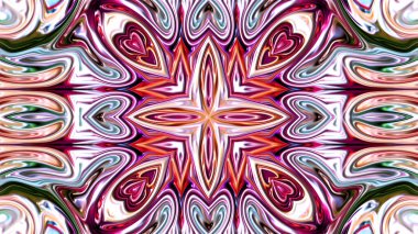 Fraktal çizimler, bilgisayar üretimi, soyut sanat, mozaik desen, simetrik ve geometrik şekiller, eşsiz tasarım