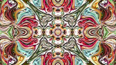 Fraktal çizimler, bilgisayar üretimi, soyut sanat, mozaik desen, simetrik ve geometrik şekiller, eşsiz tasarım