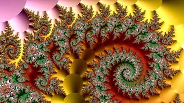 Фрактальные Произведения Искусства Абстрактный Дизайн Геометрический Узор Случайная Симметрия — стоковое фото