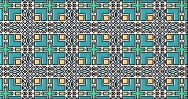 Geometrik süslemeli şekiller. Dekoratif simetrik arkaplan. Eşsiz ve yaratıcı tasarım. soyut renkli resimleme.