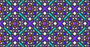 Geometrik süslemeli şekiller. Dekoratif simetrik arkaplan. Eşsiz ve yaratıcı tasarım. soyut renkli resimleme.