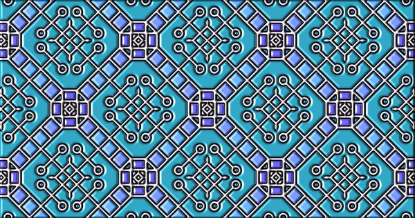 Geometrik süslemeli şekiller. Dekoratif simetrik arkaplan. Eşsiz ve yaratıcı tasarım. soyut renkli resimleme.