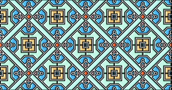 Geometrik süslemeli şekiller. Dekoratif simetrik arkaplan. Eşsiz ve yaratıcı tasarım. soyut renkli resimleme.