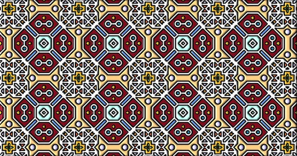 Geometric Ornamental Shapes Decorative Symmetrical Background Unique Creative Design Abstract — Foto de Stock