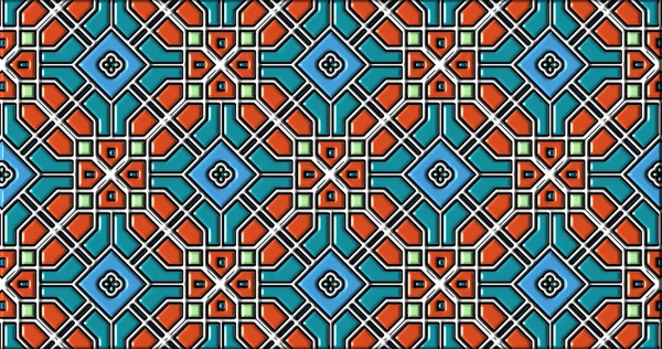 Geometric Ornamental Shapes Decorative Symmetrical Background Unique Creative Design Abstract — Stockfoto