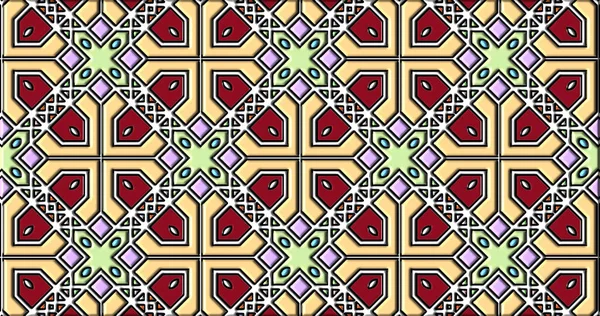 Geometrik süslemeli şekiller. Dekoratif simetrik arkaplan. Eşsiz ve yaratıcı tasarım. soyut renkli resimleme.