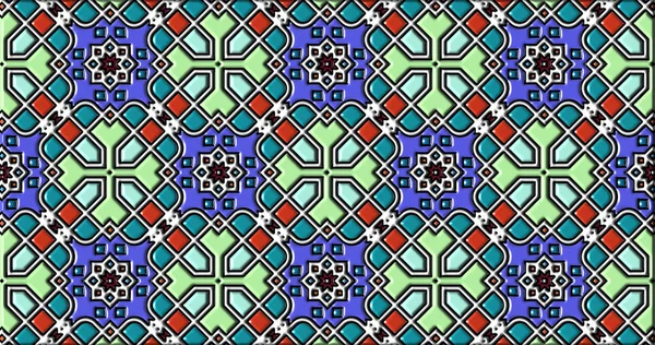 Geometrik süslemeli şekiller. Dekoratif simetrik arkaplan. Eşsiz ve yaratıcı tasarım. soyut renkli resimleme.