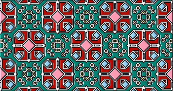 Geometrik süslemeli şekiller. Dekoratif simetrik arkaplan. Eşsiz ve yaratıcı tasarım. soyut renkli resimleme.