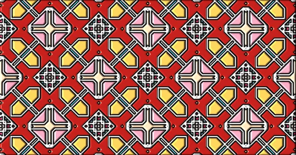 Geometric Ornamental Shapes Decorative Symmetrical Background Unique Creative Design Abstract — Stock Fotó