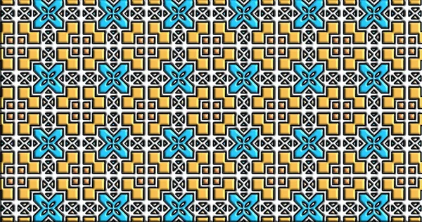 Geometrik süslemeli şekiller. Dekoratif simetrik arkaplan. Eşsiz ve yaratıcı tasarım. soyut renkli resimleme.