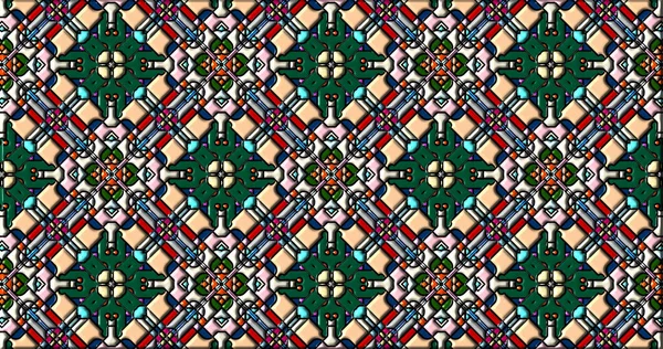 Geometrik süslemeli şekiller. Dekoratif simetrik arkaplan. Eşsiz ve yaratıcı tasarım. soyut renkli resimleme.