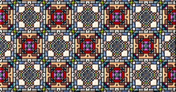 Geometric Ornamental Shapes Decorative Symmetrical Background Unique Creative Design Abstract — Photo