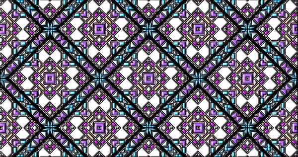 Geometrik süslemeli şekiller. Dekoratif simetrik arkaplan. Eşsiz ve yaratıcı tasarım. soyut renkli resimleme.