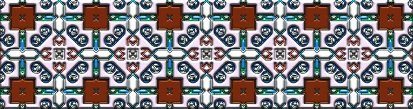 Geometric Ornamental Shapes Decorative Symmetrical Background Unique Creative Design Abstract — Stok fotoğraf