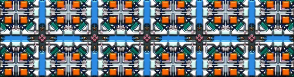 Geometrik süslemeli şekiller. Dekoratif simetrik arkaplan. Eşsiz ve yaratıcı tasarım. soyut renkli resimleme.