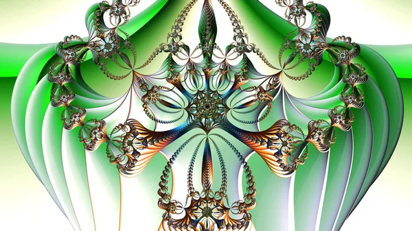 Fractal Konstverk Oändliga Prydnadsformer Dekorativ Spiral Bakgrund Unik Och Kreativ — Stockfoto