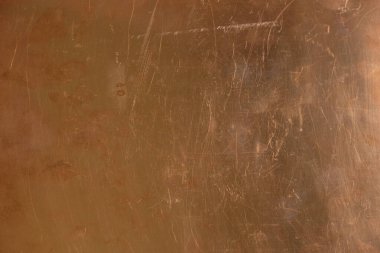 Bakır arka plan. Bakır folyolu metotlu yüzey.