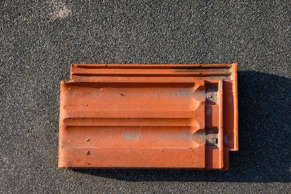 Schieferdachziegel Steinplatten Für Das Dach Naturschiefer Sticht Tageslicht — Stockfoto