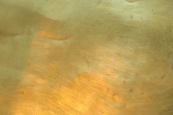Brass Plate Background Brass Reflects Sunlight — стоковое фото