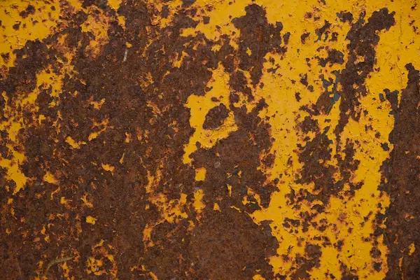 Rusty Metal Surface Brown Orange Yellow —  Fotos de Stock