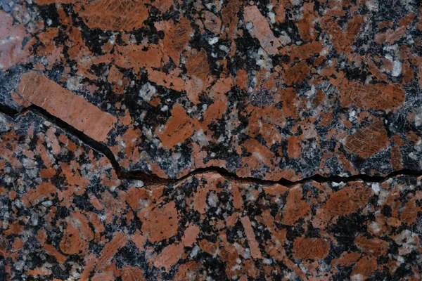 Polished Black Red Granite Stone Split Granite Slab Copy Space — стоковое фото