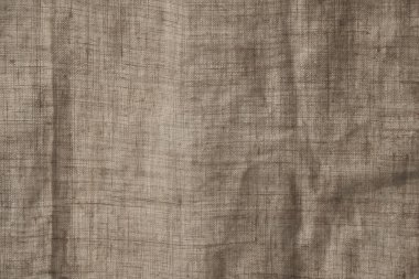 Kenevir kumaşı ya da kenevir bezi. Sürdürülebilir ve çevre dostu tekstil. Güneş ışığı. Boşluğu kopyala.