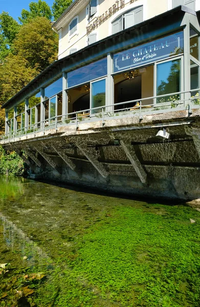 Fontaine Vaucluse Provence France August 2022 Emerald Crystal Clear Sorgue — стоковое фото