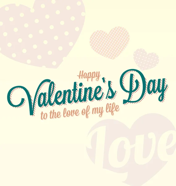 Happy Valentine's Day Card Vector — Stock Vector