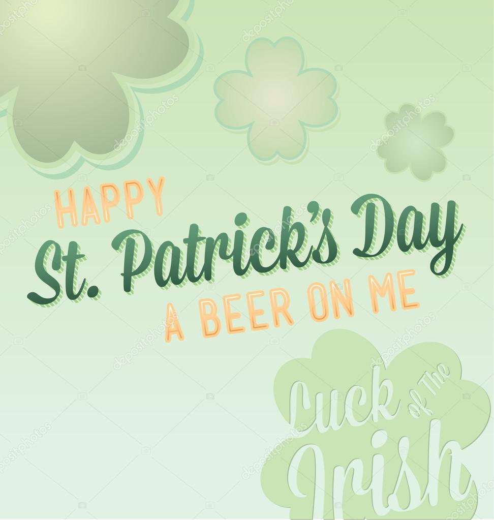 Happy St. Patrick's Day Card Vector