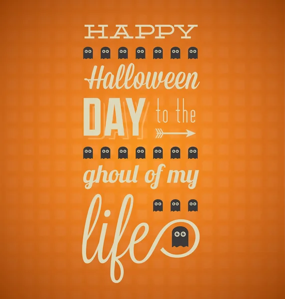 Vetor feliz cartão de Halloween — Vetor de Stock