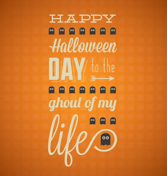 Vector feliz tarjeta de Halloween — Vector de stock