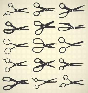 Vector Set: Scissors Silhouettes