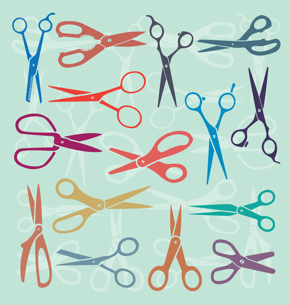 Vector Set: Scissors Silhouettes