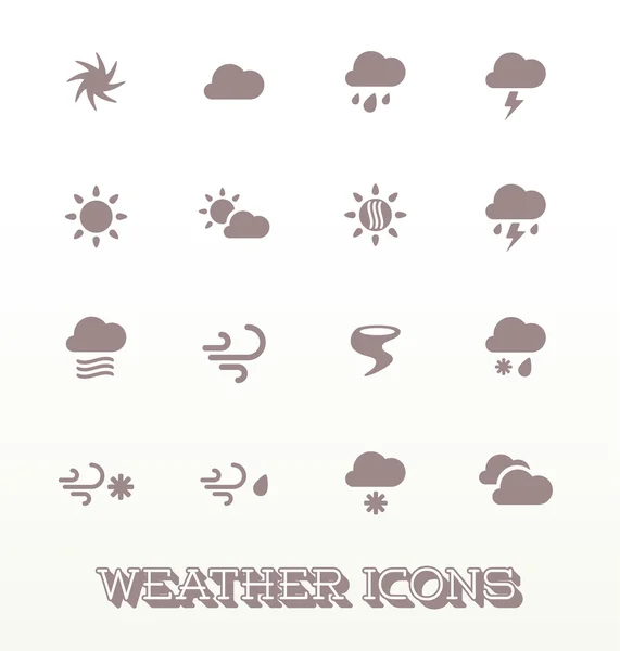 Vector Stock: Modern Weather Icons — Stock Vector