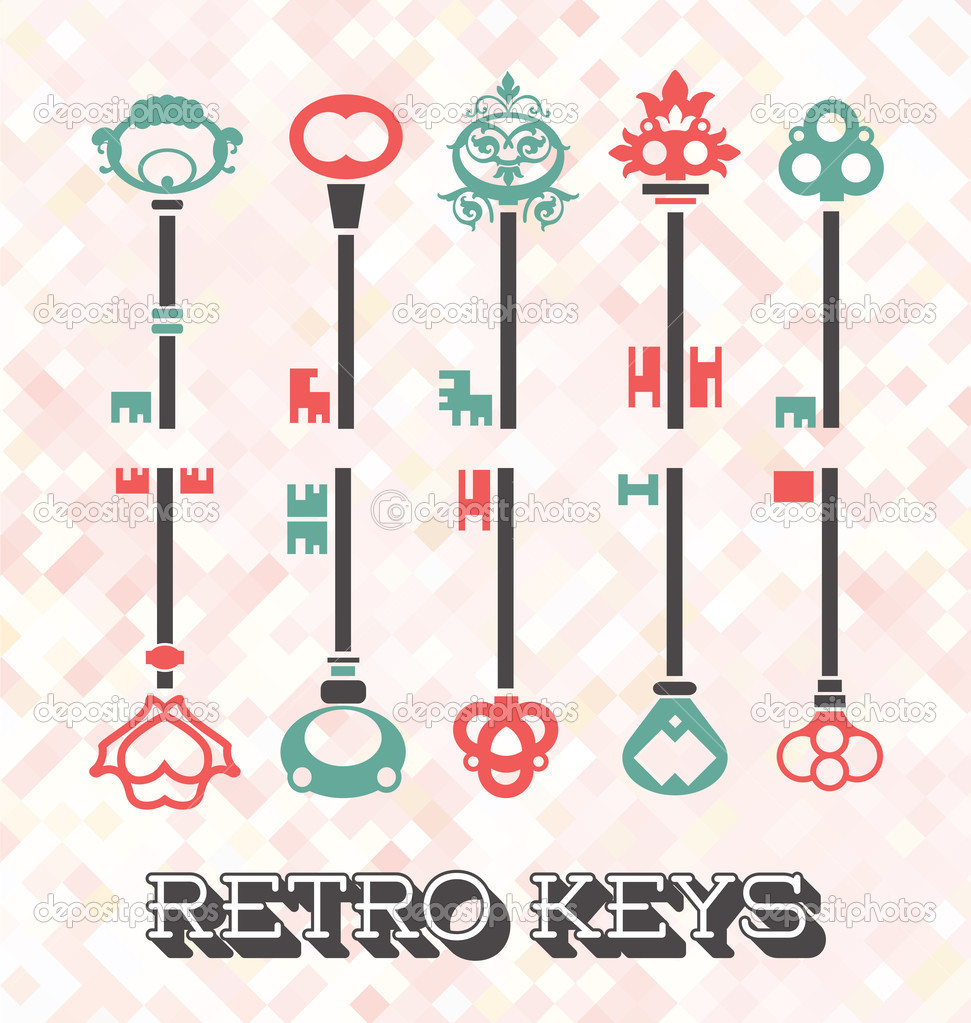 Vector Set: Retro Keys
