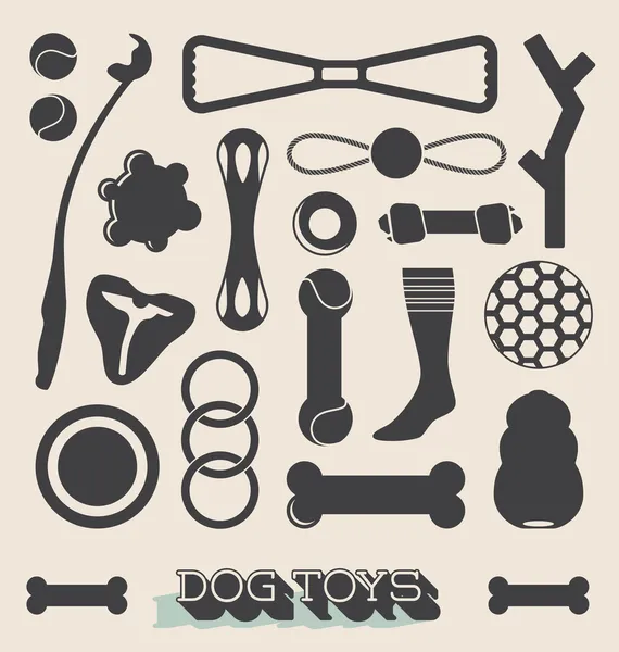 Vector Set: Dog Toy Labels and Icons Vector Graphics