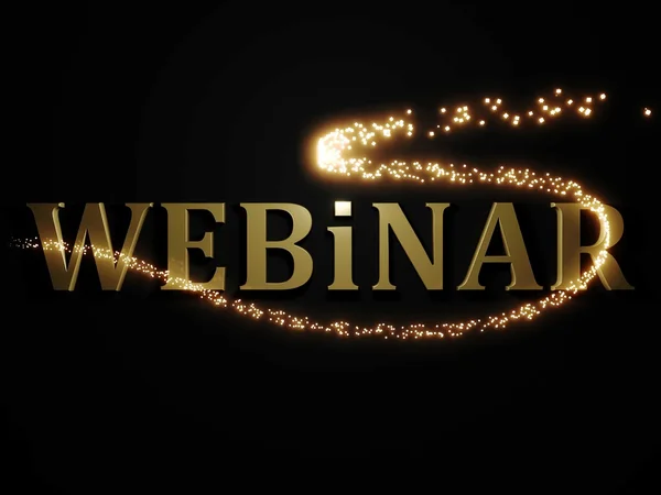 güzel parlayan iz ışıklar metal harflerle dan Webinar