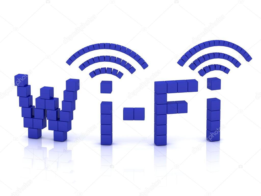 Wi Fi of cubes with antennas