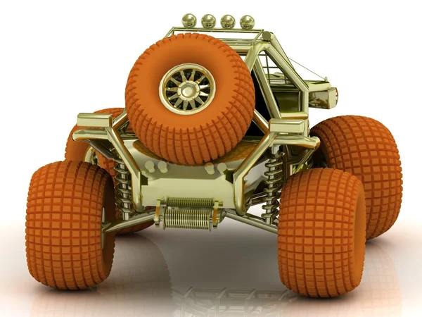 Vista posteriore Mini ATV buggy — Foto Stock