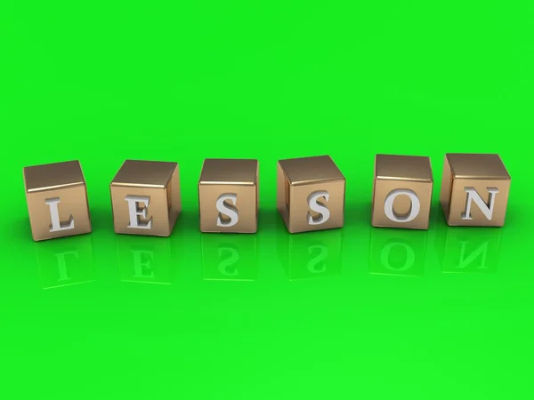 Green screen with a Lesson — Stock Photo, Image