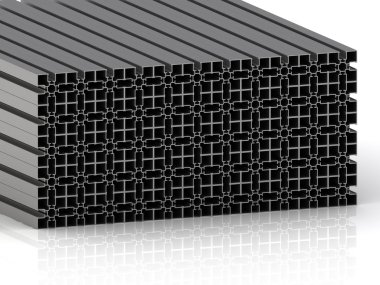 gri alüminyum profil