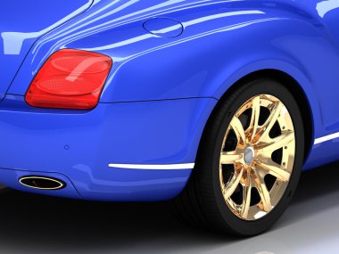 Premium mavi araba