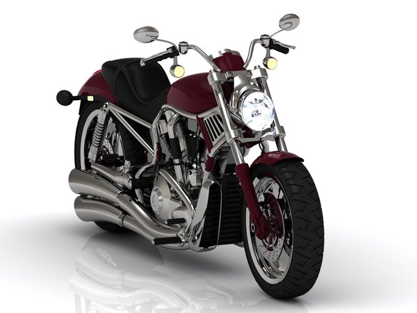 Beautiful road motorcycle