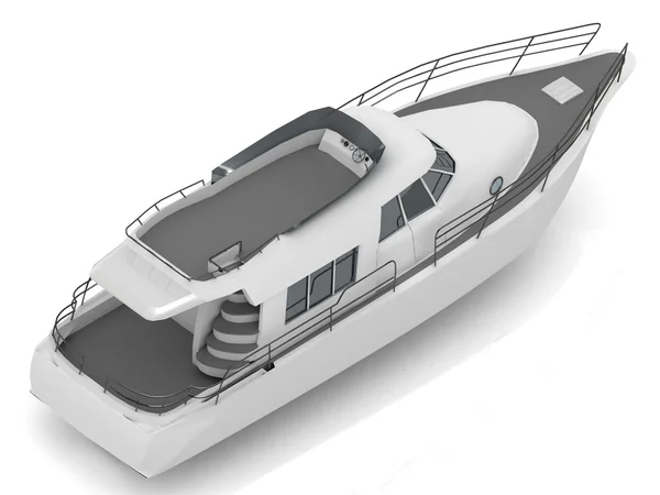 Barco de recreo motorizado premium — Foto de Stock