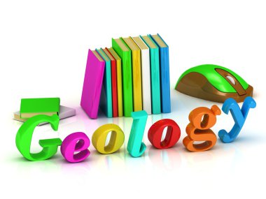Jeoloji 3d yazıt parlak birim harfi 