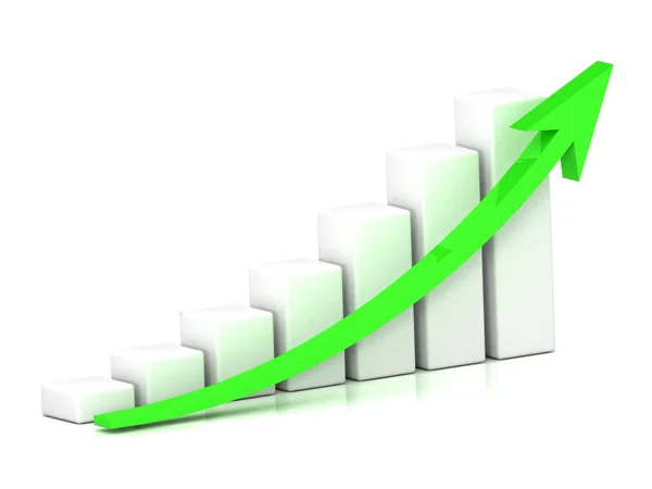 Üzleti diagram-oszlopok Stock Kép